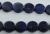 CNL988 15.5 inches 12mm coin natural lapis lazuli gemstone beads