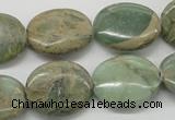 CNS14 16 inches 15*20mm oval natural serpentine jasper beads