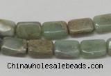 CNS18 16 inches 8*12mm rectangle natural serpentine jasper beads