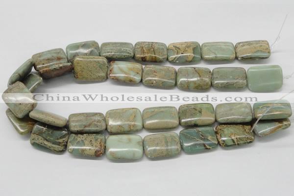 CNS20 16 inches 18*25mm rectangle natural serpentine jasper beads