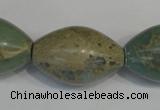CNS208 15.5 inches 20*30mm rice natural serpentine jasper beads
