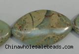 CNS248 15.5 inches 25*40mm marquise natural serpentine jasper beads