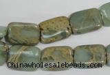 CNS255 15.5 inches 12*16mm rectangle natural serpentine jasper beads