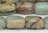 CNS310 15.5 inches 8*12mm drum serpentine jasper beads