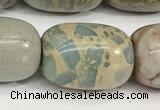 CNS314 15.5 inches 15*20mm drum serpentine jasper beads