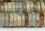 CNS320 15.5 inches 3*8mm heishi serpentine jasper beads