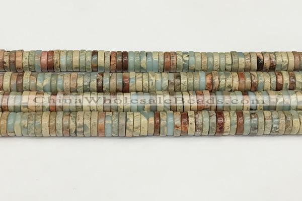 CNS320 15.5 inches 3*8mm heishi serpentine jasper beads