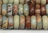 CNS327 15.5 inches 3*8mm rondelle serpentine jasper beads