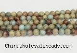 CNS332 15.5 inches 8mm round serpentine jasper beads wholesale