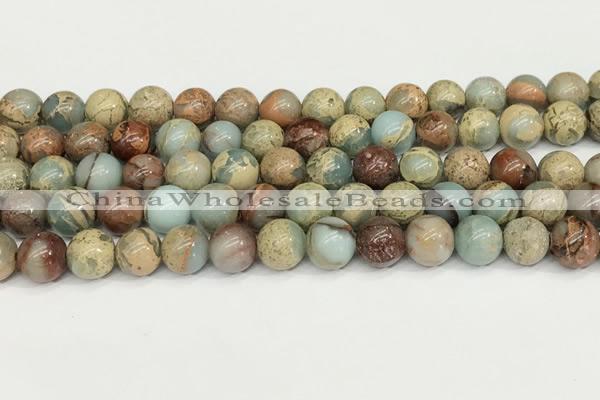 CNS332 15.5 inches 8mm round serpentine jasper beads wholesale