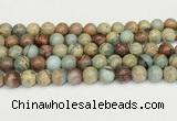 CNS333 15.5 inches 10mm round serpentine jasper beads wholesale