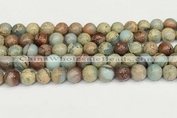 CNS333 15.5 inches 10mm round serpentine jasper beads wholesale