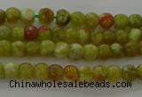 CNS599 15.5 inches 3mm round green dragon serpentine jasper beads