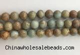 CNS704 15.5 inches 12mm round serpentine jasper beads wholesale