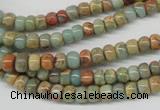CNS71 15.5 inches 4*6mm rondelle natural serpentine jasper beads
