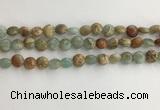 CNS718 15.5 inches 6mm flat round serpentine jasper beads wholesale