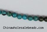 CNT02 16 inches 6mm round natural turquoise beads wholesale