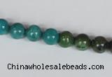 CNT03 16 inches 8mm round natural turquoise beads wholesale