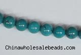 CNT07 16 inches 8mm round natural turquoise beads wholesale