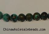 CNT104 15.5 inches 8mm round natural turquoise beads wholesale