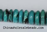 CNT11 16 inches multi-size rondelle natural turquoise beads wholesale