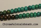 CNT111 15.5 inches 4*7mm rondelle natural turquoise beads wholesale