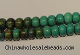 CNT112 15.5 inches 5*8mm rondelle natural turquoise beads wholesale