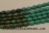 CNT116 15.5 inches 4*6mm rice natural turquoise beads wholesale