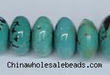 CNT12 16 inches multi-size rondelle natural turquoise beads wholesale