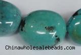 CNT15 16 inches 24-32mm nugget natural turquoise beads wholesale