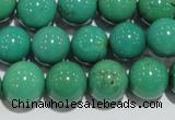 CNT209 15.5 inches 10mm round natural turquoise beads wholesale