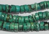 CNT221 15.5 inches 3*8mm – 5*10mm heishi natural turquoise beads