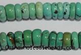 CNT223 15.5 inches 5*11mm rondelle natural turquoise beads wholesale