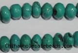 CNT225 15.5 inches 8*12mm rondelle natural turquoise beads wholesale