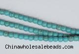 CNT24 16 inches 3.5mm round natural turquoise beads wholesale
