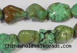CNT245 15.5 inches 12*14mm - 14*16mm nuggets natural turquoise beads