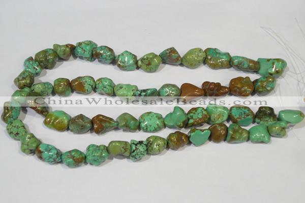 CNT245 15.5 inches 12*14mm - 14*16mm nuggets natural turquoise beads