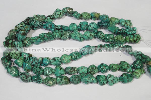 CNT248 15.5 inches 12*14mm - 15*18mm nuggets natural turquoise beads