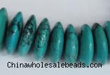 CNT29 16 inches 8*25mm rondelle natural turquoise beads wholesale