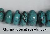 CNT31 16 inches multi-size rondelle natural turquoise beads wholesale