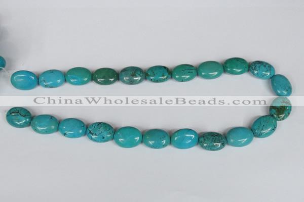 CNT35 16 inches 15*20mm oval natural turquoise beads wholesale