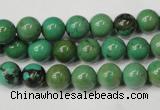 CNT352 15.5 inches 8mm round turquoise beads wholesale