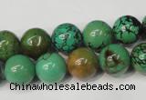 CNT354 15.5 inches 12mm round turquoise beads wholesale