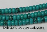 CNT360 15.5 inches 4*6mm rondelle turquoise beads wholesale