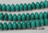 CNT361 15.5 inches 5*8mm rondelle turquoise beads wholesale