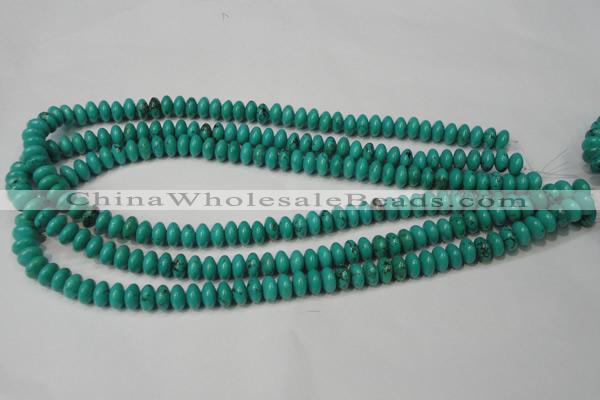 CNT361 15.5 inches 5*8mm rondelle turquoise beads wholesale