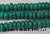CNT363 15.5 inches 4*8mm rondelle turquoise beads wholesale