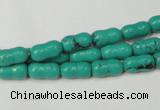 CNT372 15.5 inches 5*10mm bone turquoise beads wholesale