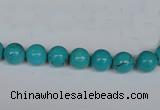 CNT38 16 inches 3mm round turquoise beads wholesale