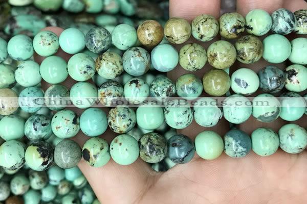 CNT404 15.5 inches 8mm round natural turquoise beads wholesale